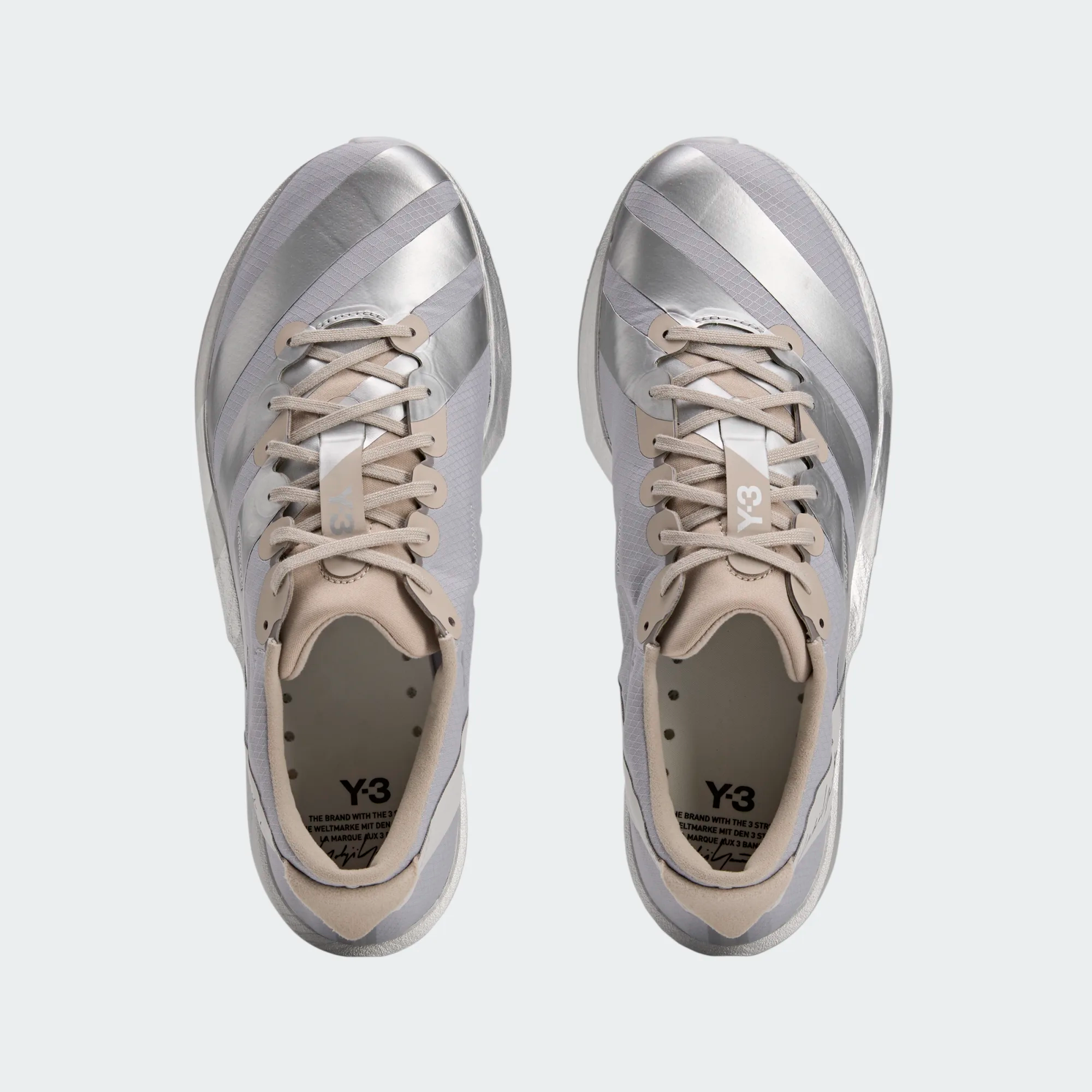 【 Y-3 ADIOS 9 頂級跑鞋 - 銀 】