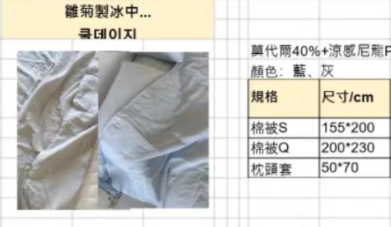 KQ6010 雛菊製冰中 *春夏薄被* (莫代爾40%+涼感尼龍)