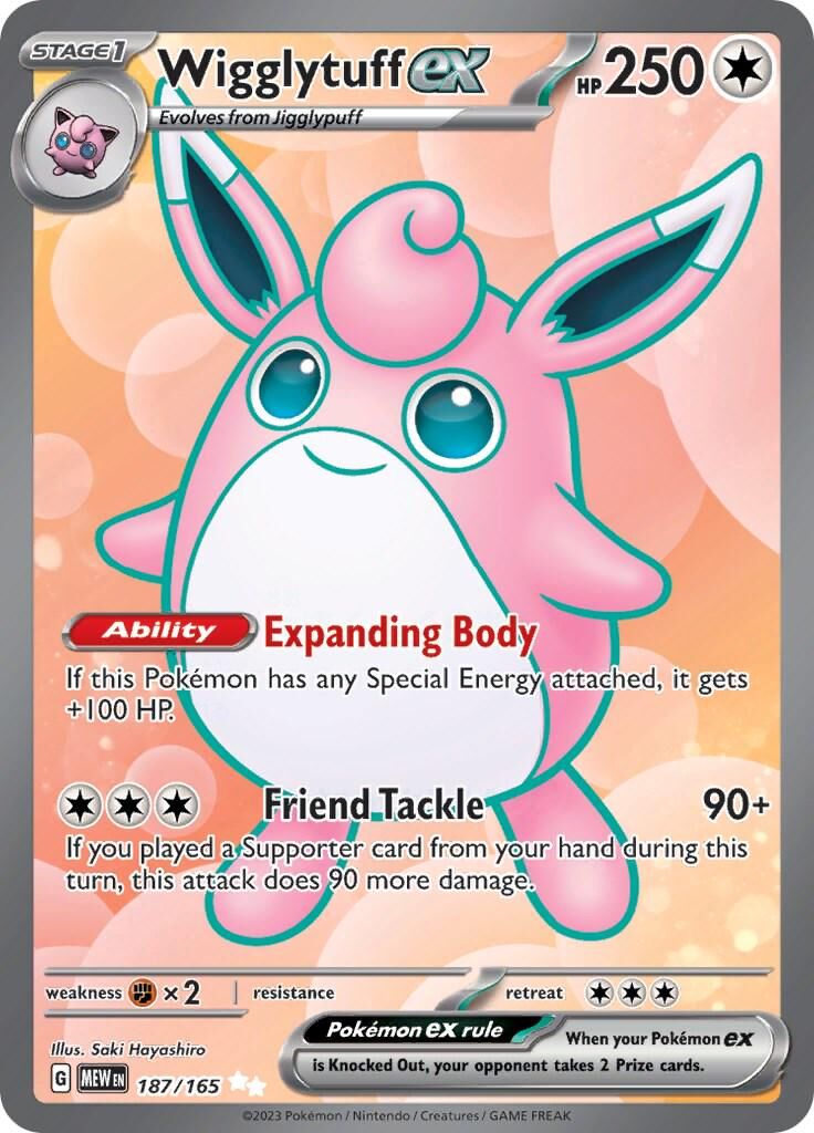Scarlet & Violet 151 [MEW EN 187/165] - Wigglytuff Ex