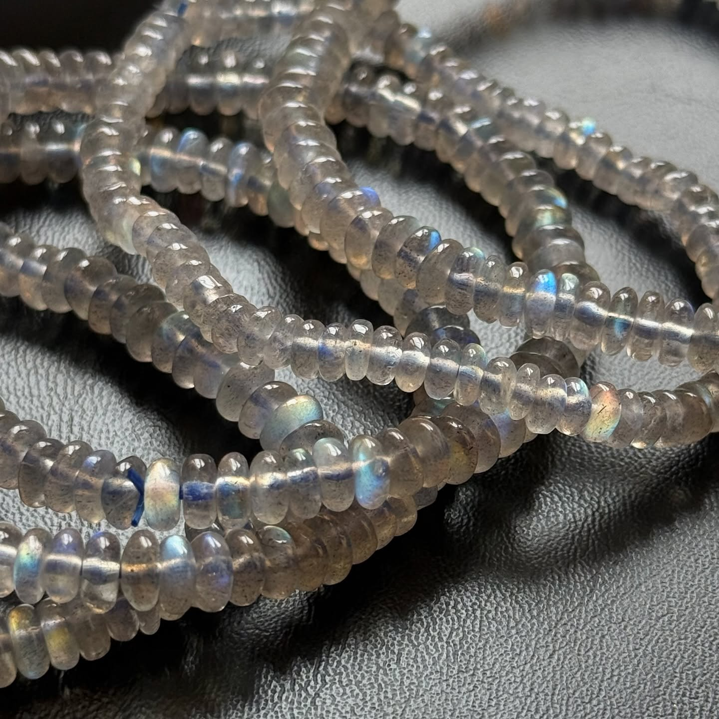 [原石] 拉長石 水晶手串