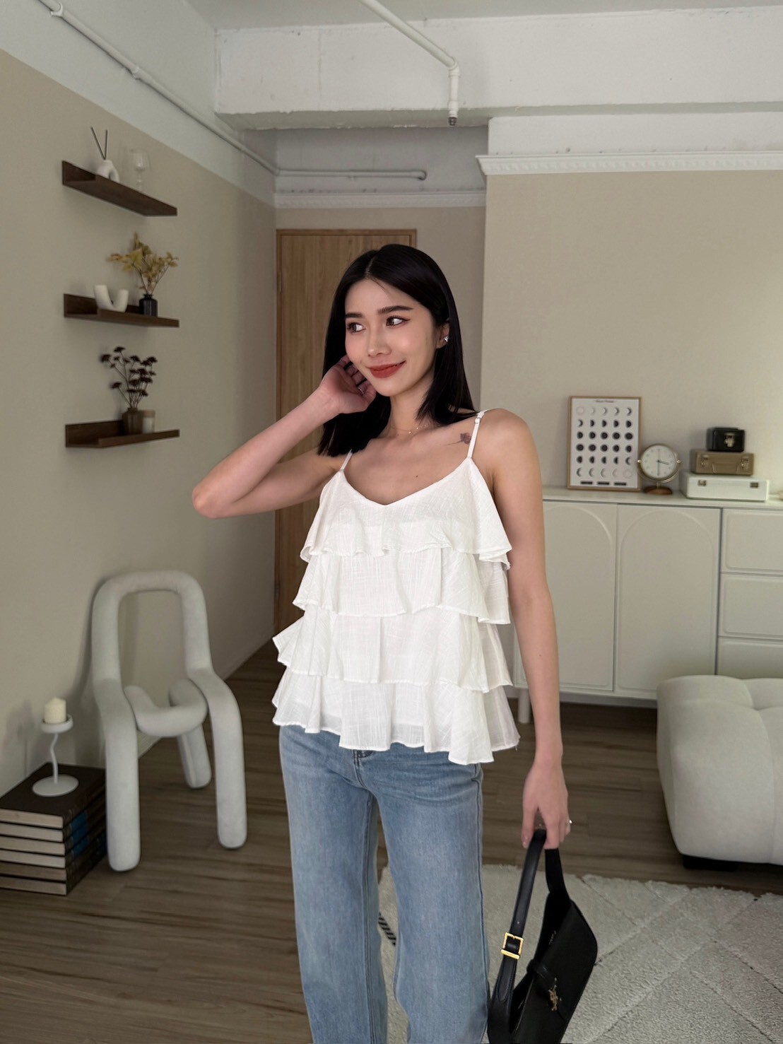 夏日層次細肩上衣