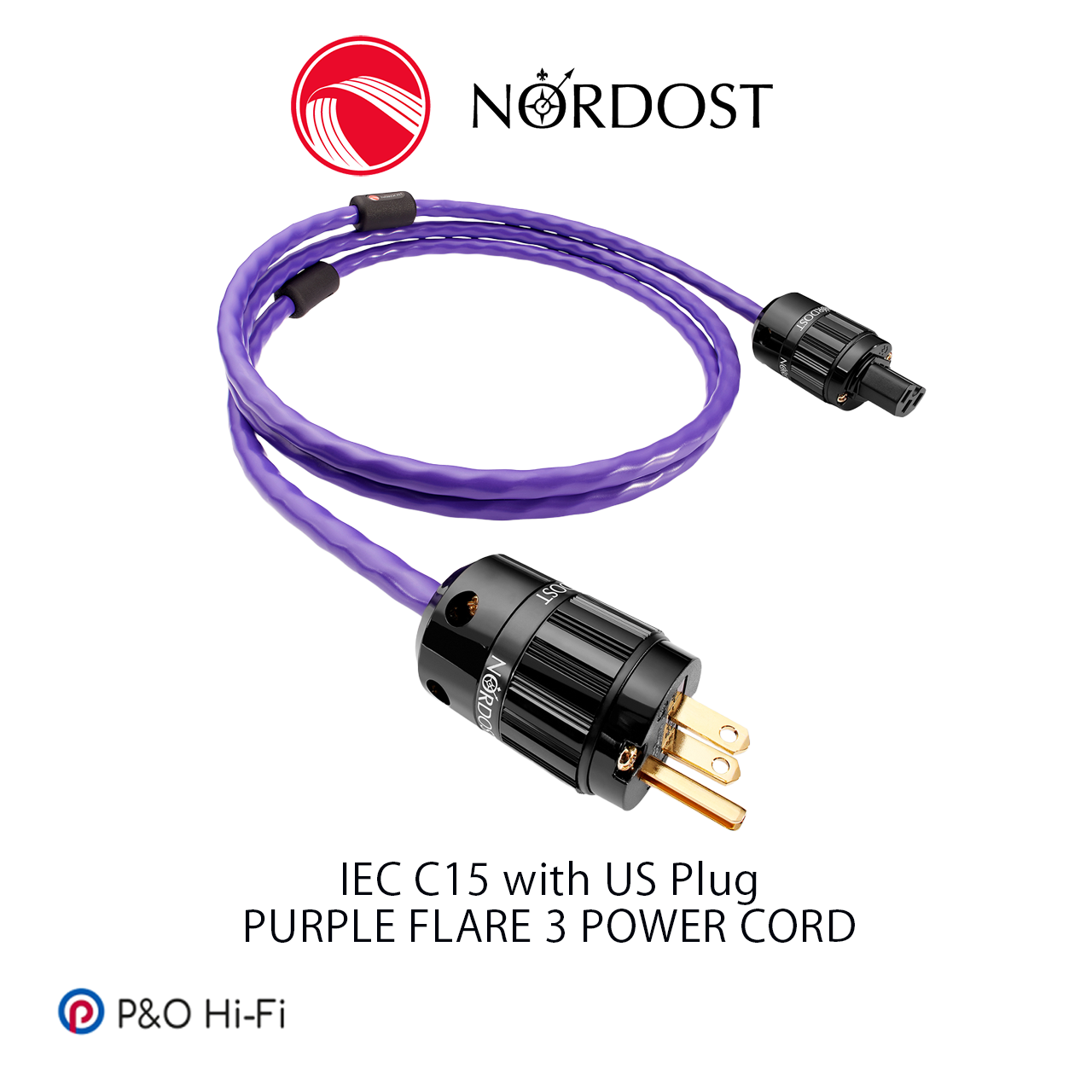 NORDOST PURPLE FLARE 3 電源線 (美式/英式)