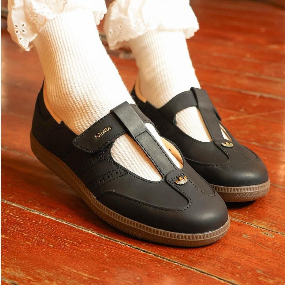 Adidas Originals Samba Jane 日本新款 牛皮系列 黑色 復古 瑪莉珍鞋 KJ3970