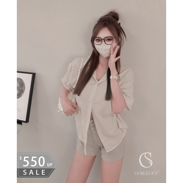 A126 「阻擋紫外線短袖襯衫外套(長版)」