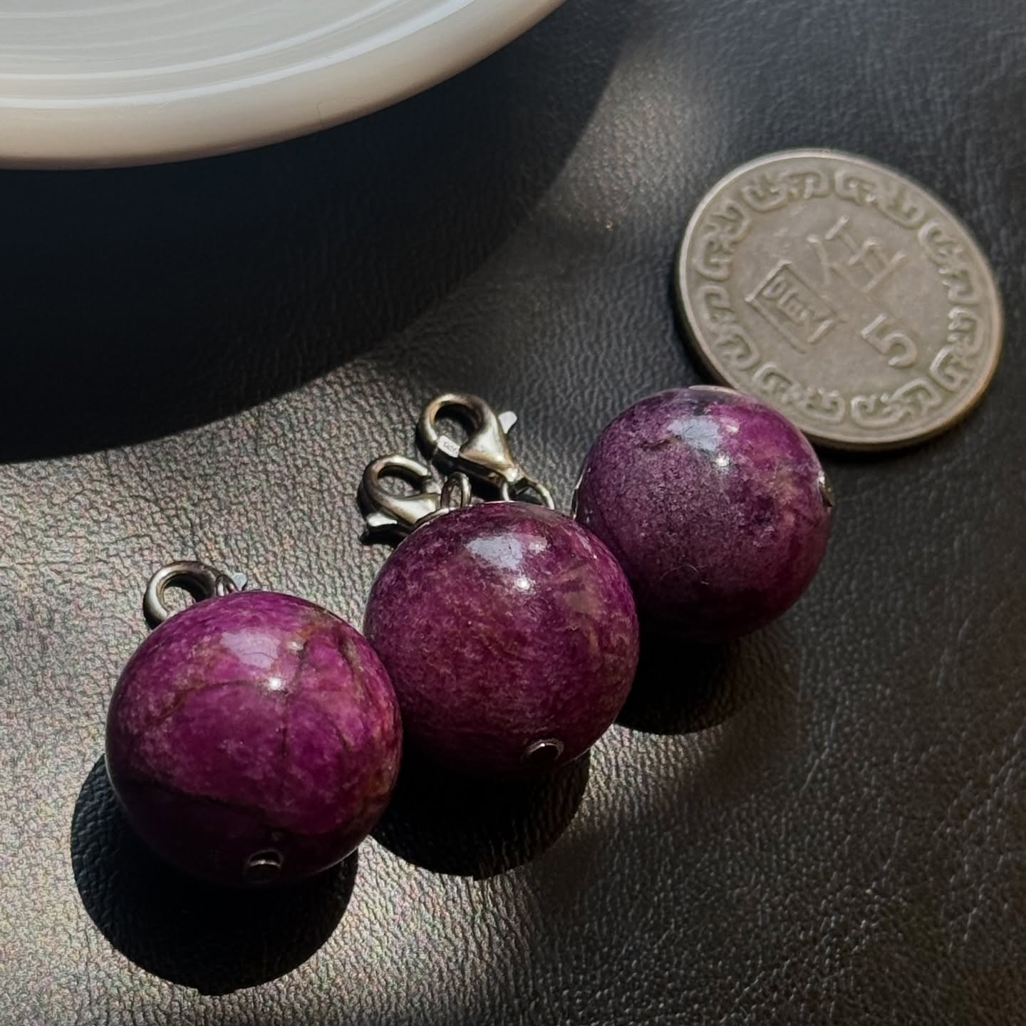 [原石] 亞特蘭提斯石 / 碳鎂鉻石 小球項鏈吊墜