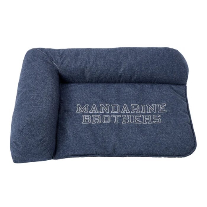 日本Mandarine Brothers HEAD REST BED - 灰色/ 海軍藍色