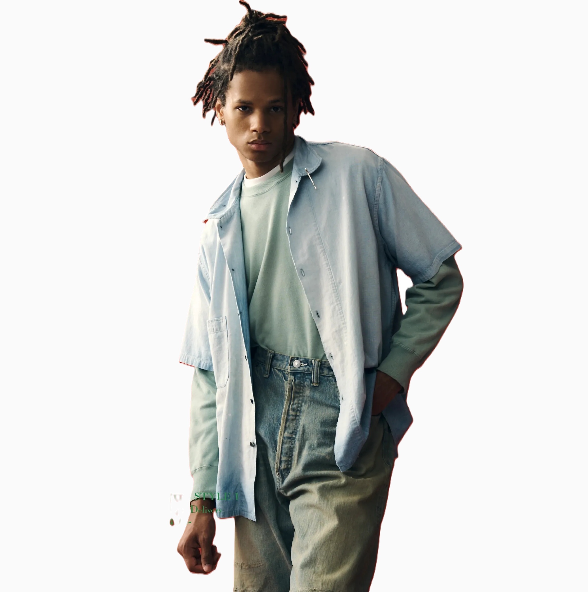 LAST PCS: A.PRESSE 2026 VINTAGE CHAMBRAY SHIRT S/S (26SAP-02-01) - PRE ORDER ITEM (預訂中)