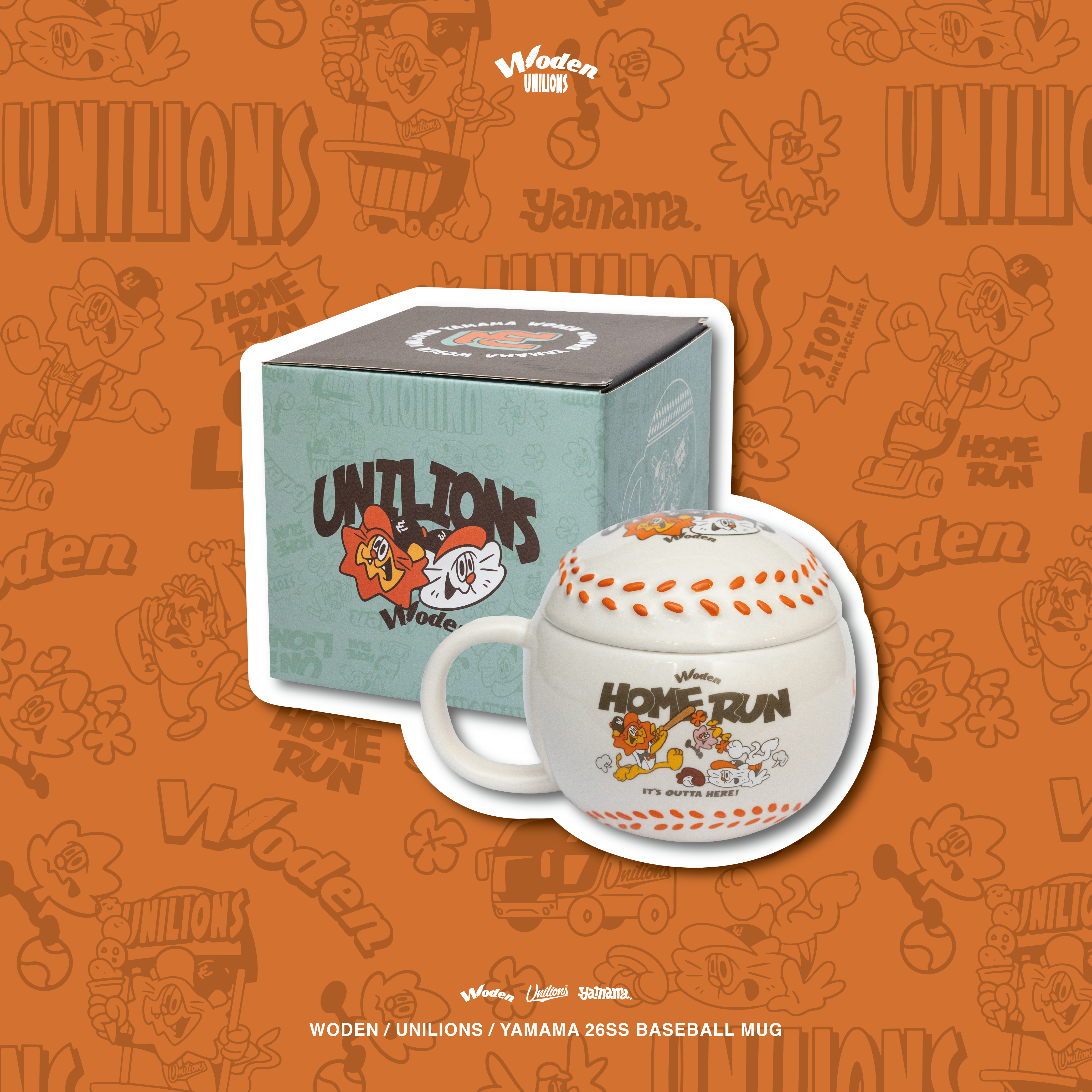 WODEN 26SS 021 UIM x YAM Baseball Mug