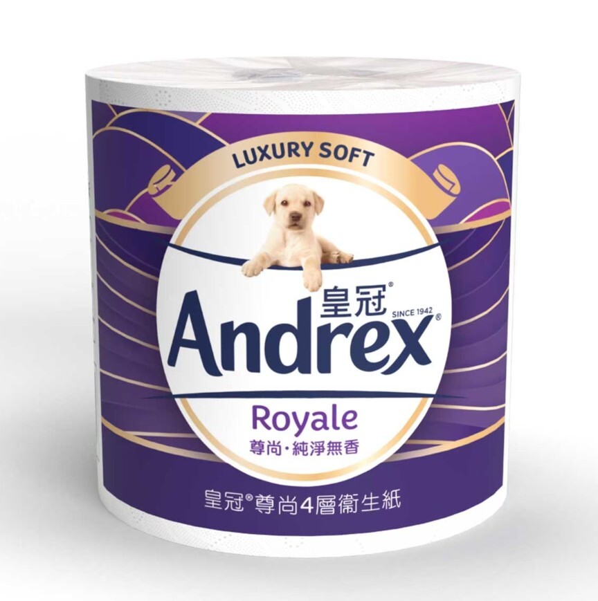 (關鍵字:KX)Andrex 尊尚4層純淨無香衞生紙(1卷)