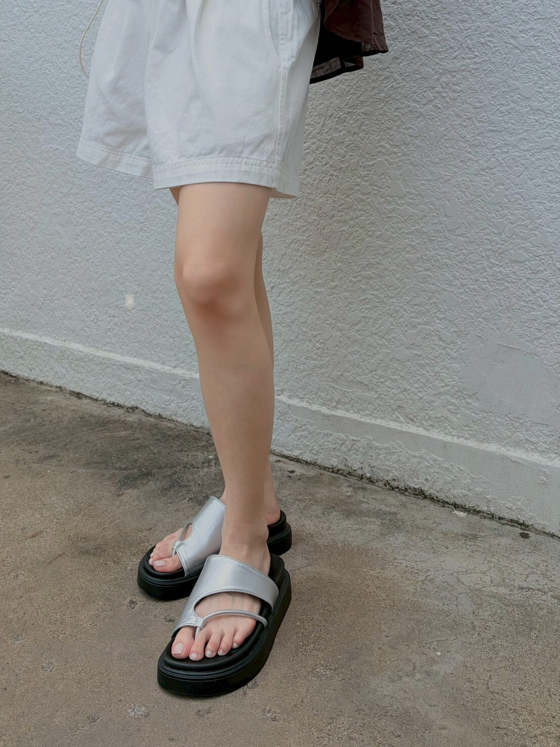 百搭小眾設計感厚底夾趾拖鞋5211/HB08