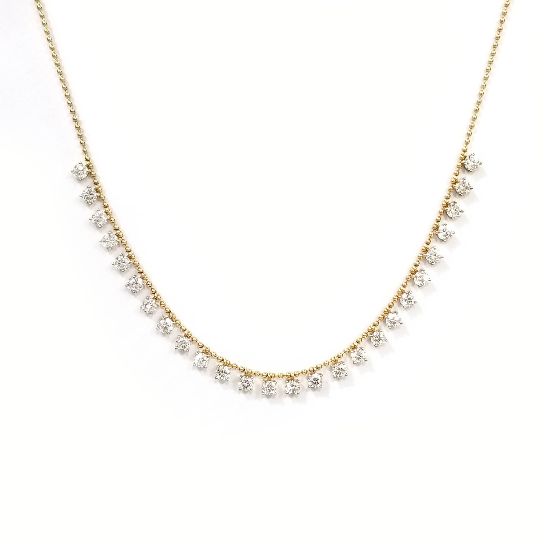 18K黃金 實驗室培育鑽石滿天星頸鏈