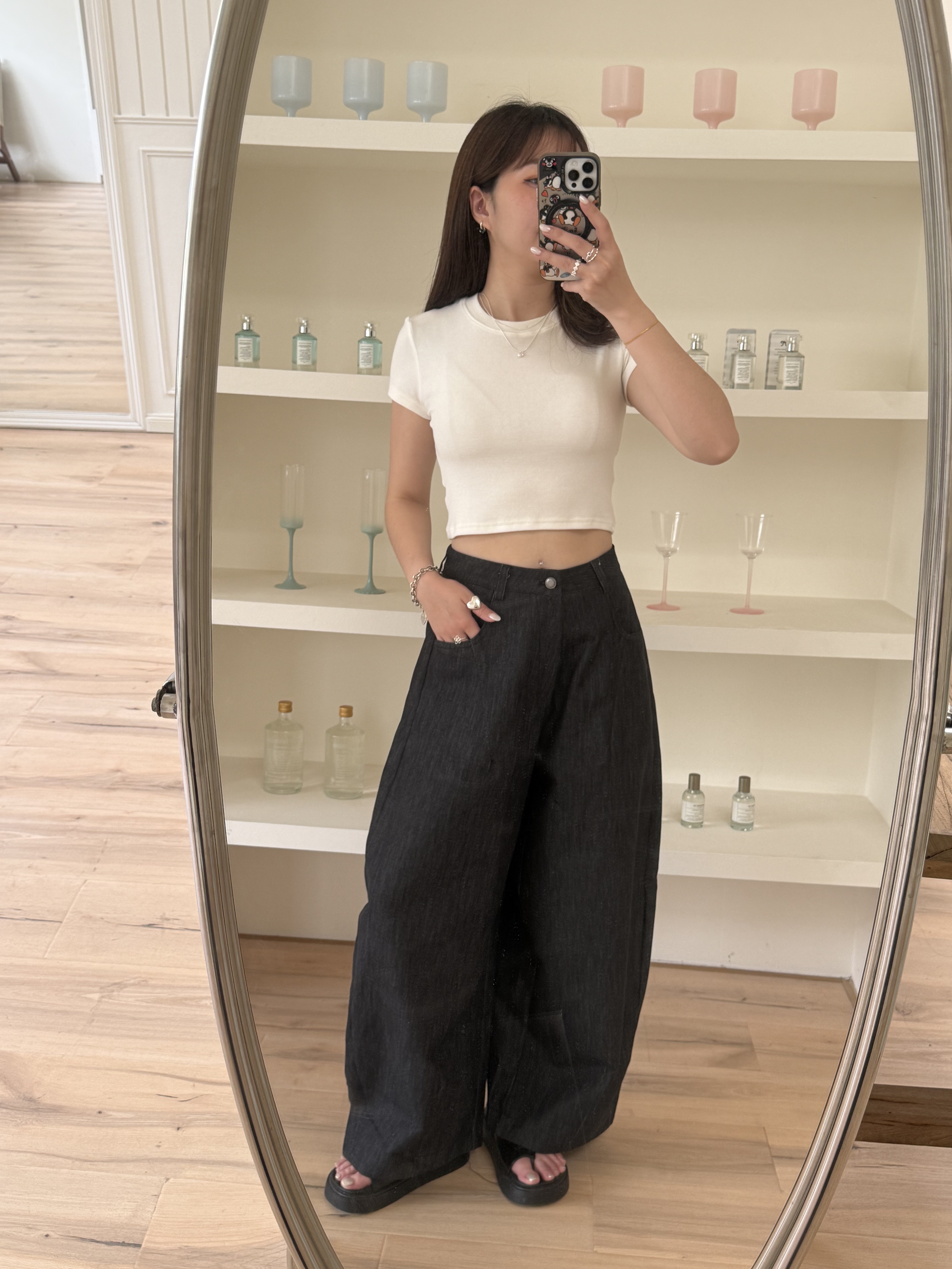 超彈性短版合身上衣