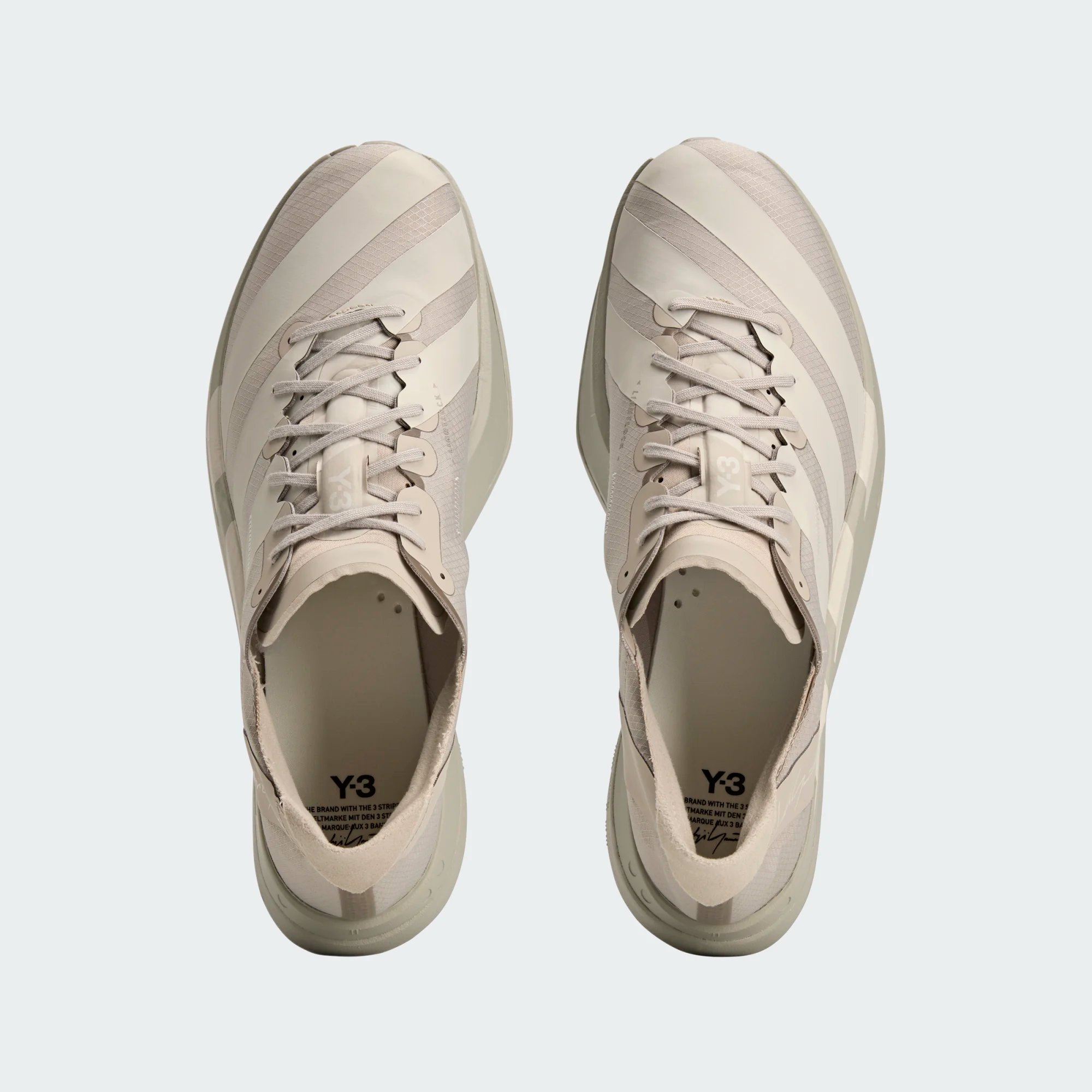 【 Y-3 ADIOS PRO 4 SHOES 頂級跑鞋 - 奶茶 】