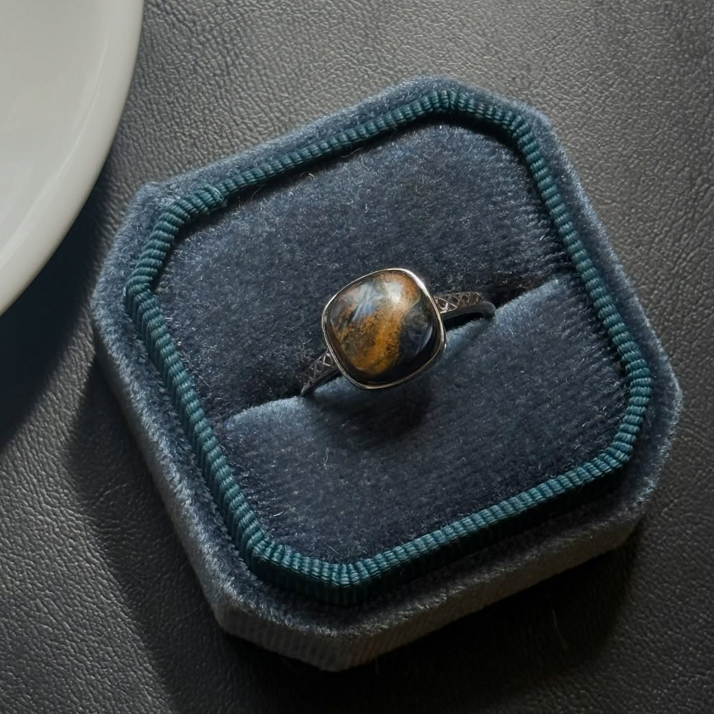 [原石] 風暴彼得石 925銀戒指 水晶戒指