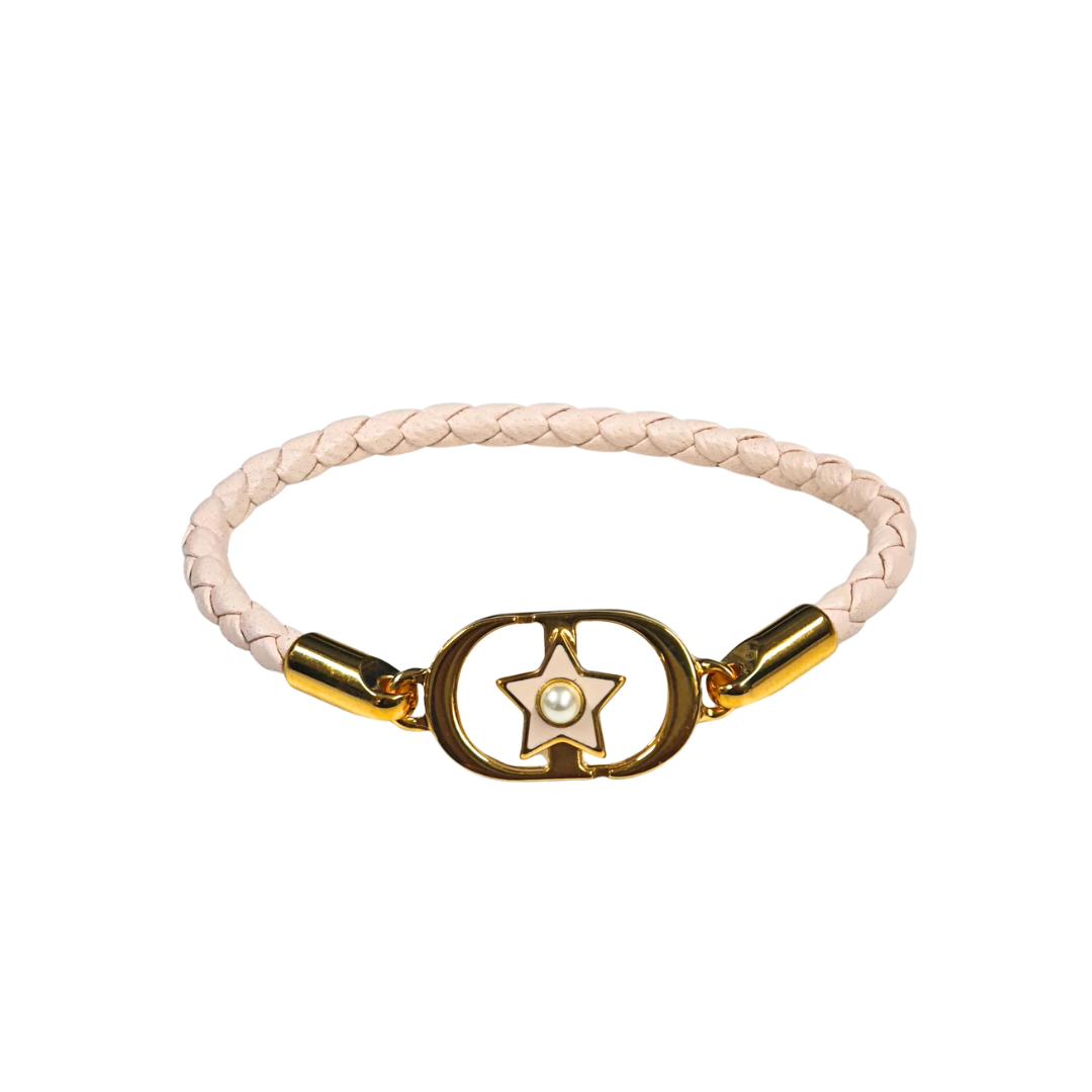 1EU0114-004 [DIOR] Lucky 30 Montaigne Leather Bracelet Rose #B2822WOMCL (A-EU-E)