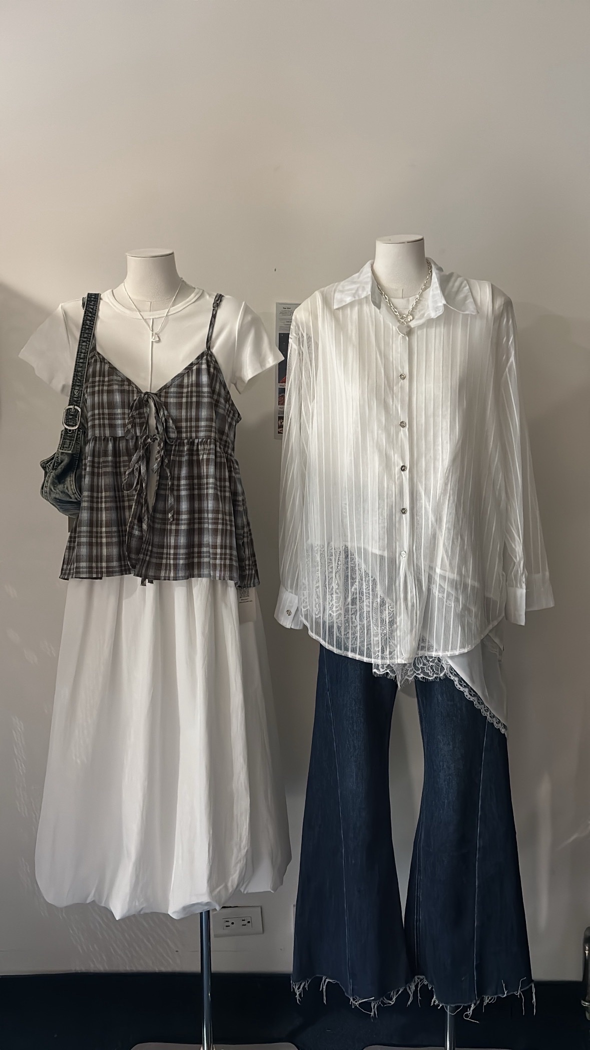 透膚長版飄逸襯衫