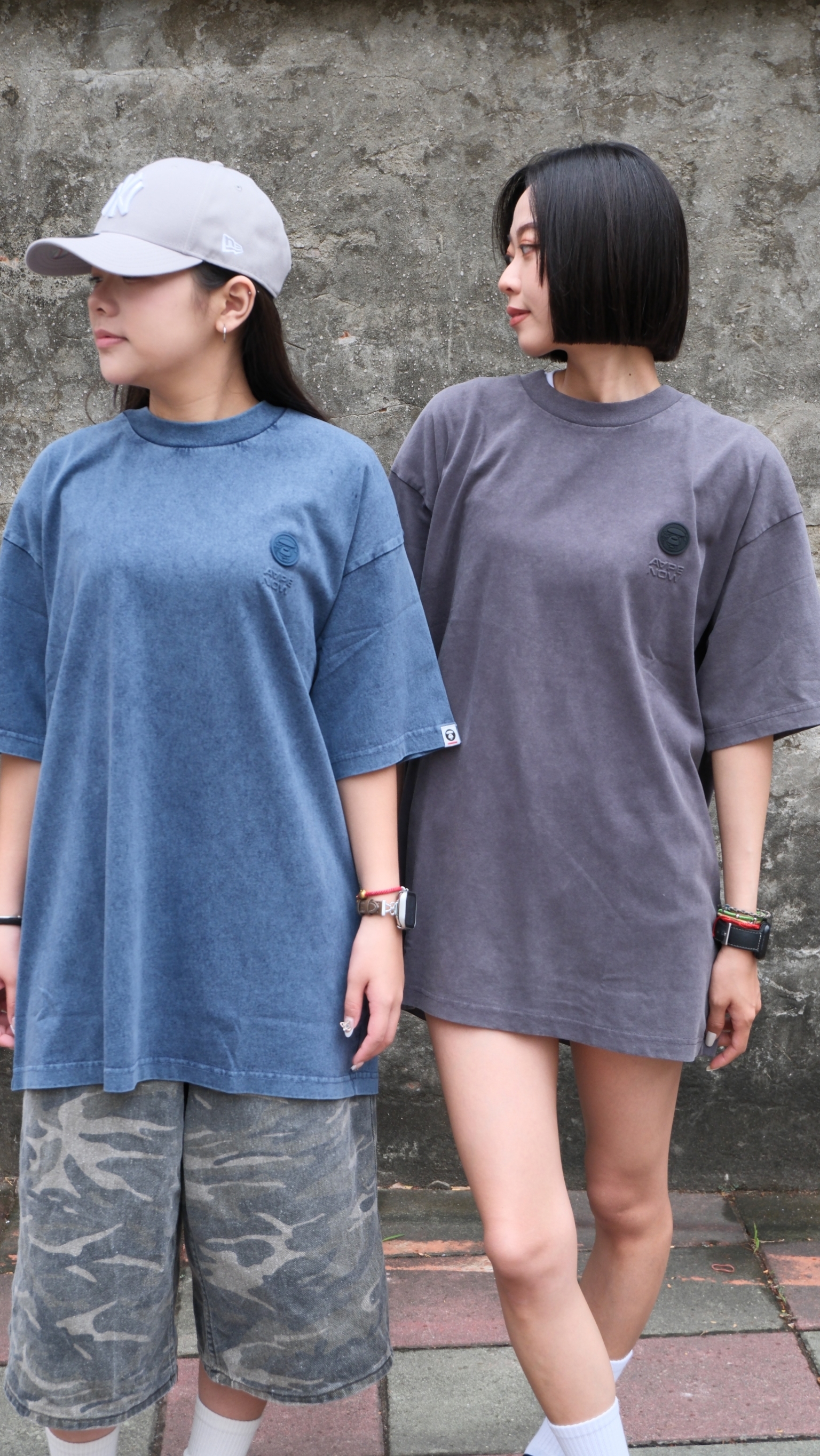 AAPE 26SS 水洗猿人徽章短袖  AAPTEM1810XXQ