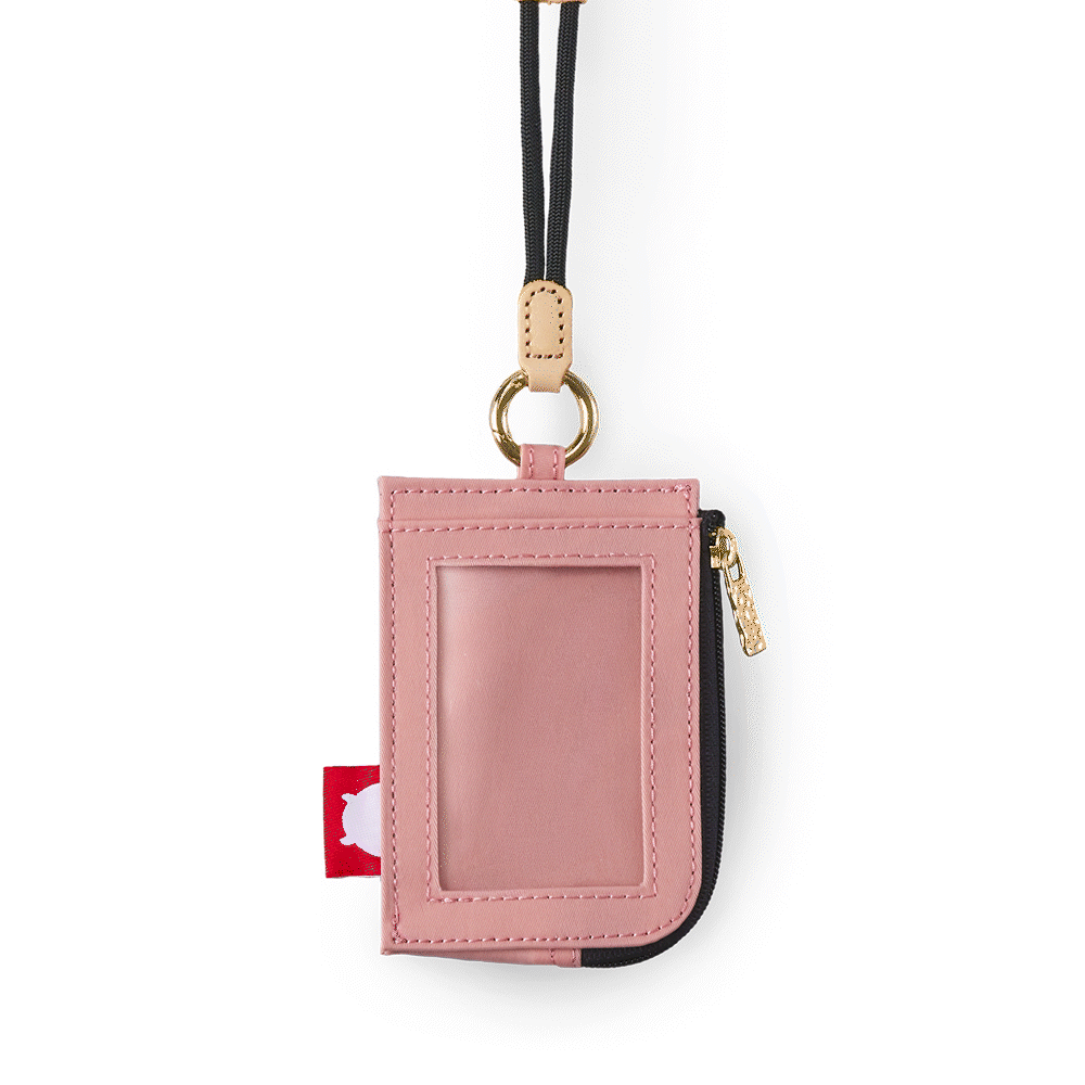 Soldier 趣淘證件零錢包-霧櫻粉