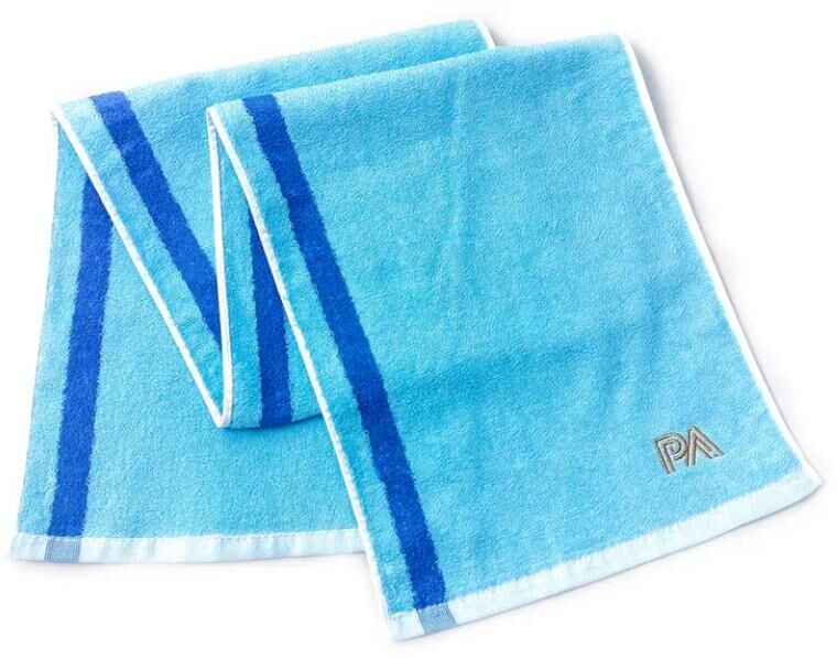 緹花技法搭配的雙色運動毛巾