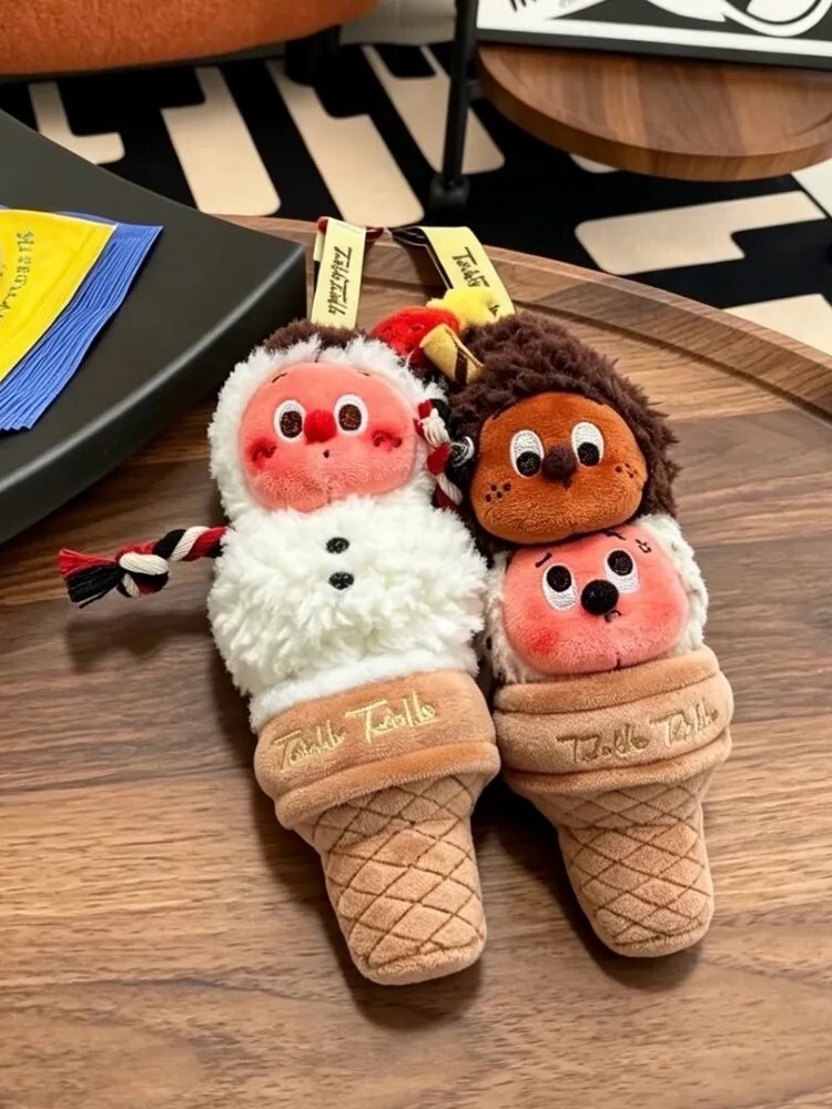 POPMART Star Man Double-Sphere Gelato Ice Cream Shaped Plush Charm