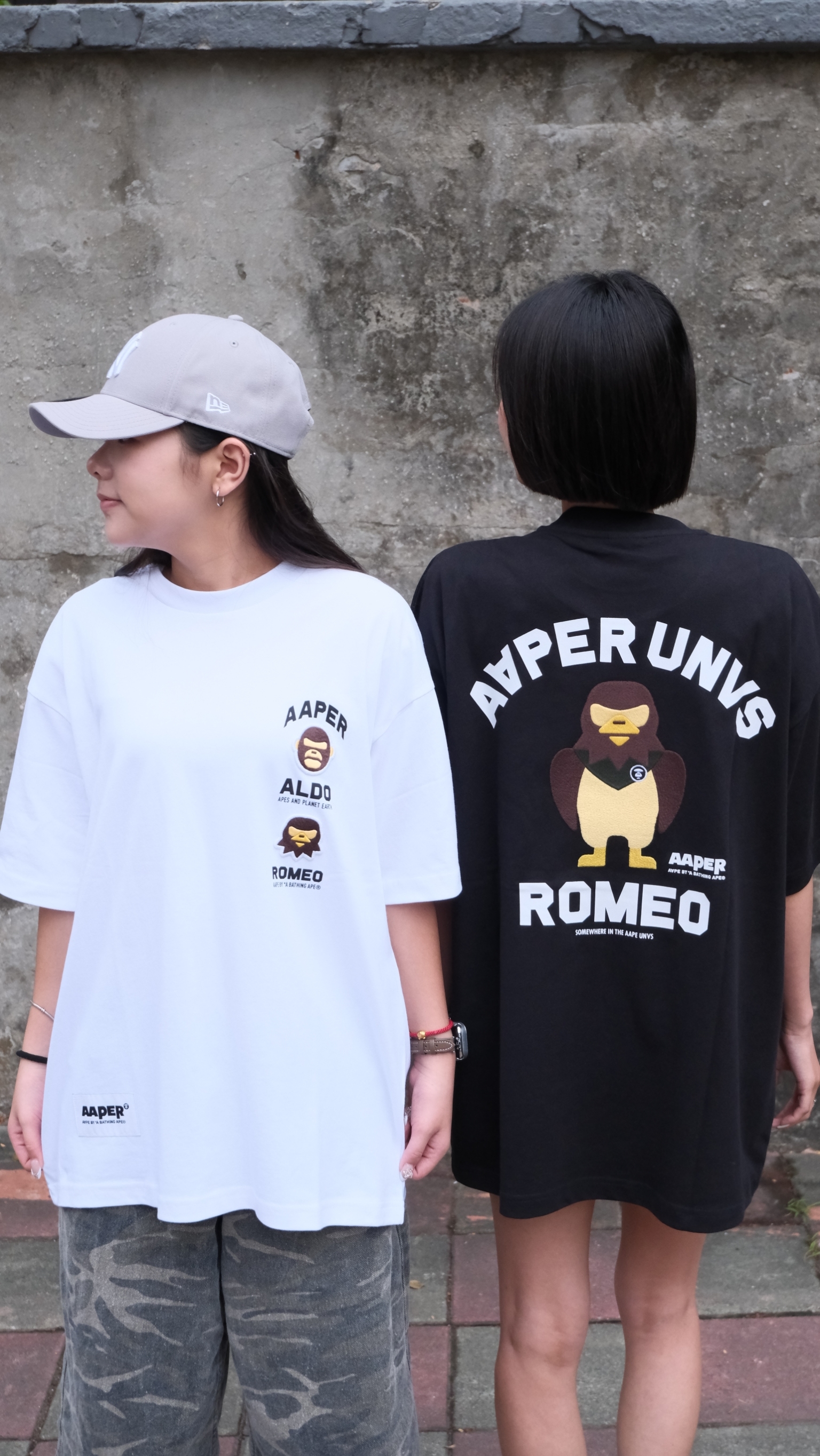 AAPE 26SS 猿人卡通刺繡圖短袖  AAPTEM1831XXQ