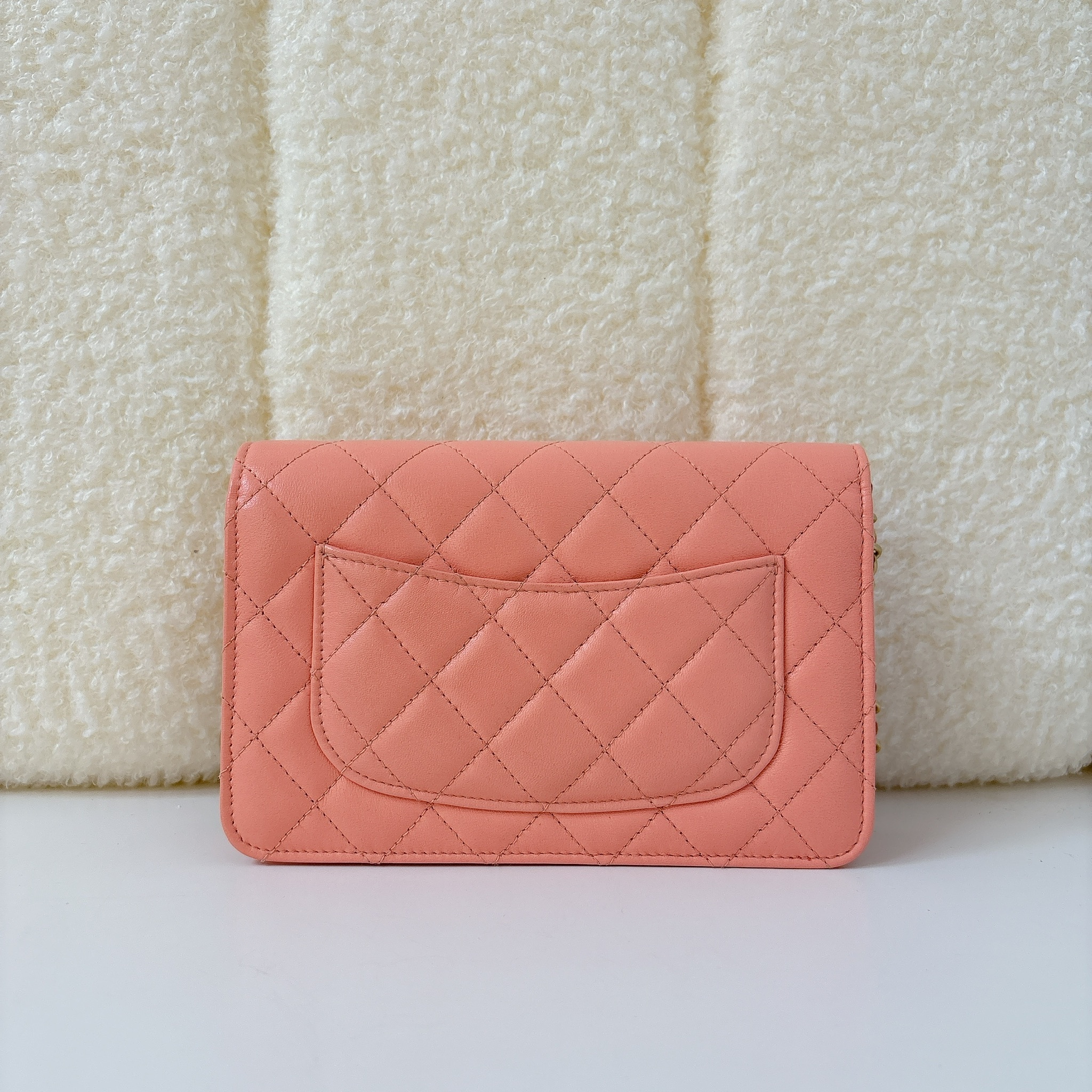 Chanel Pearl Crush Wallet On Chain - Pink / GHW