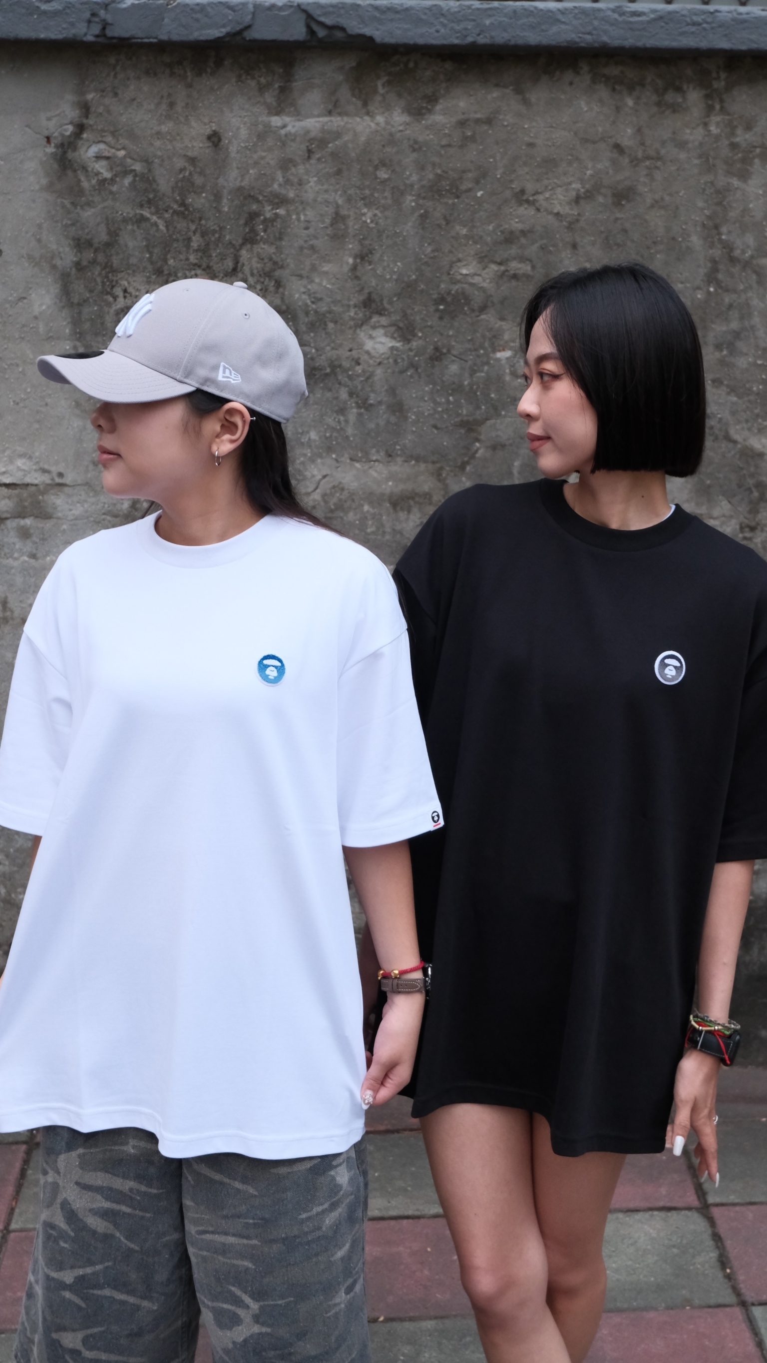 AAPE 26SS 漸層圓標刺繡猿人短袖  AAPTEM1924XXQ