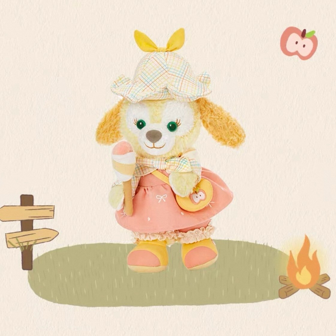 達菲 Duffy 與好友們 小小自然探險家系列 可琦安 餅乾 CookieAnn SS號 娃娃 玩偶 -上海迪士尼樂園