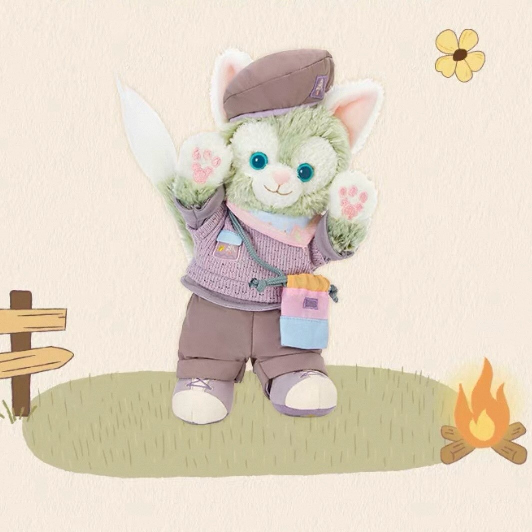 達菲 Duffy 與好友們 小小自然探險家系列 傑拉托尼 畫家貓 Gelatoni SS號 娃娃 玩偶 -上海迪士尼樂園