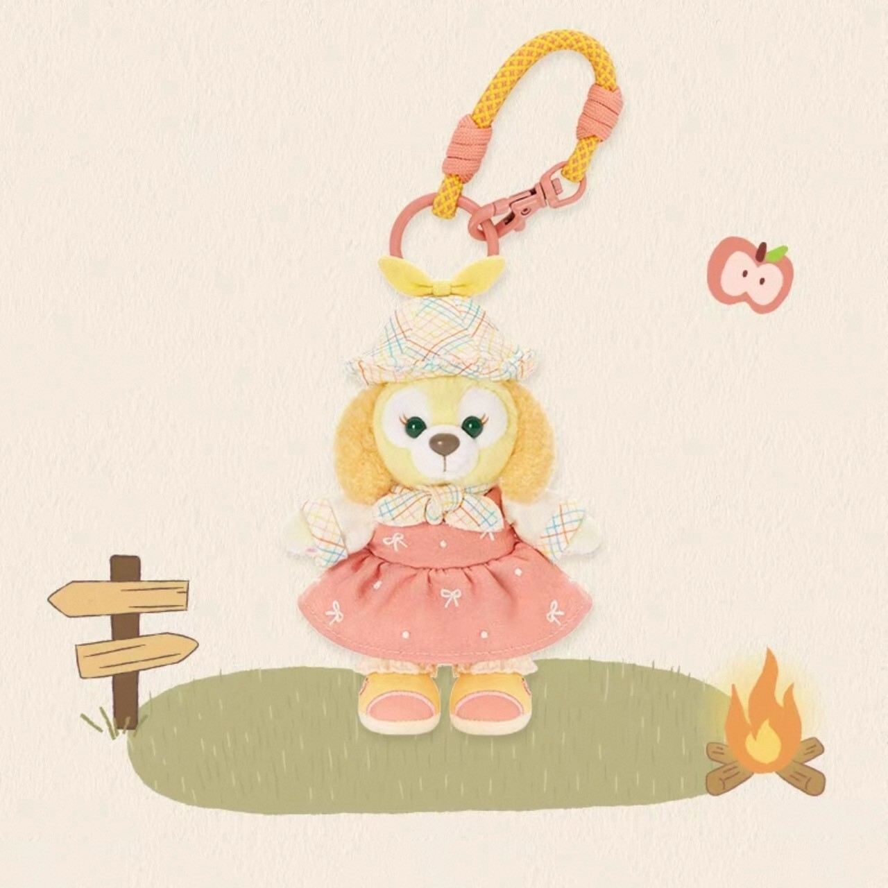 達菲 Duffy 與好友們 小小自然探險家系列 可琦安 餅乾 CookieAnn 鑰匙圈 吊飾 -上海迪士尼樂園