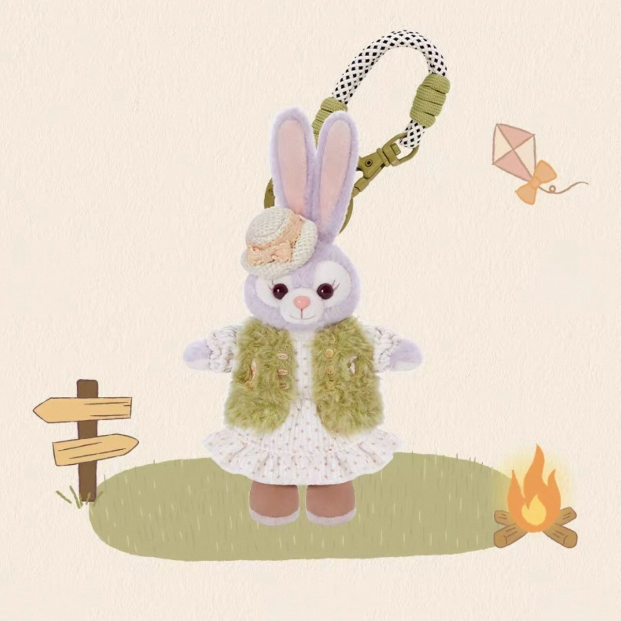 達菲 Duffy 與好友們 小小自然探險家系列 史黛拉露 星黛露 StellaLou 鑰匙圈 吊飾 -上海迪士尼樂園