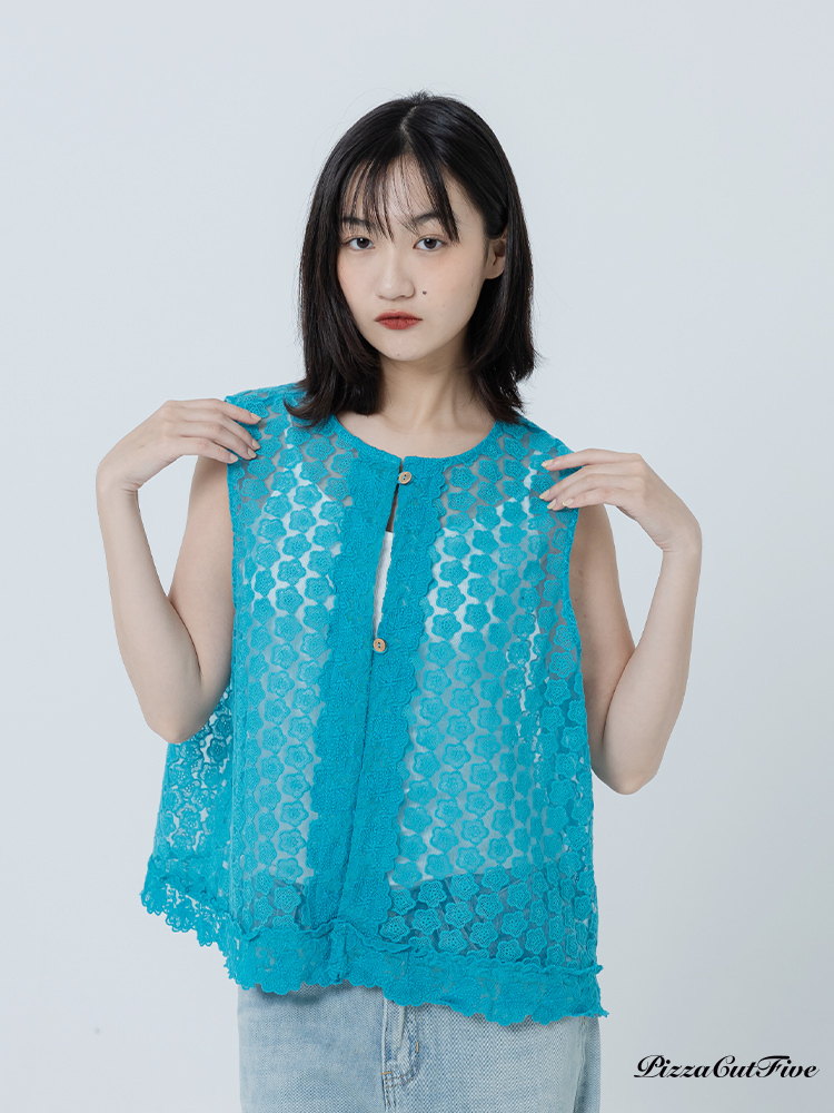 小花織紋造型背心 PizzaCutFive PCF262411018