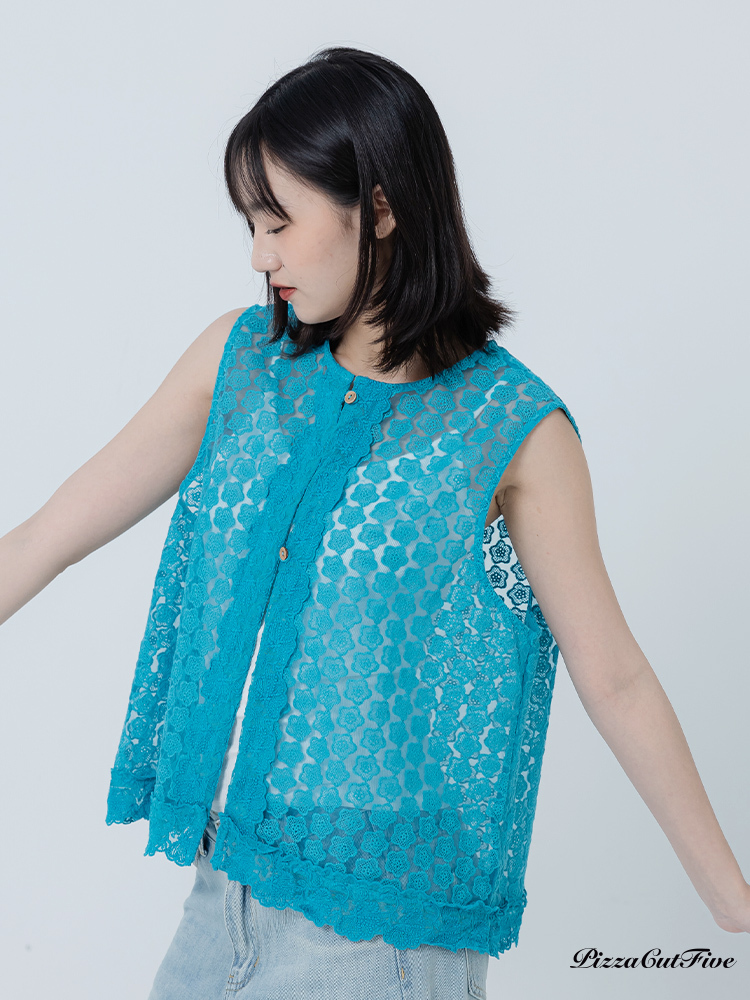 小花織紋造型背心 PizzaCutFive PCF262411018