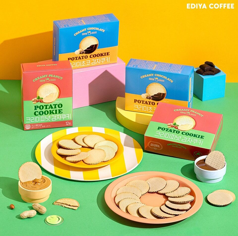 【直播】Ediya Coffee LX042503 馬鈴薯餅乾 (24個裝)