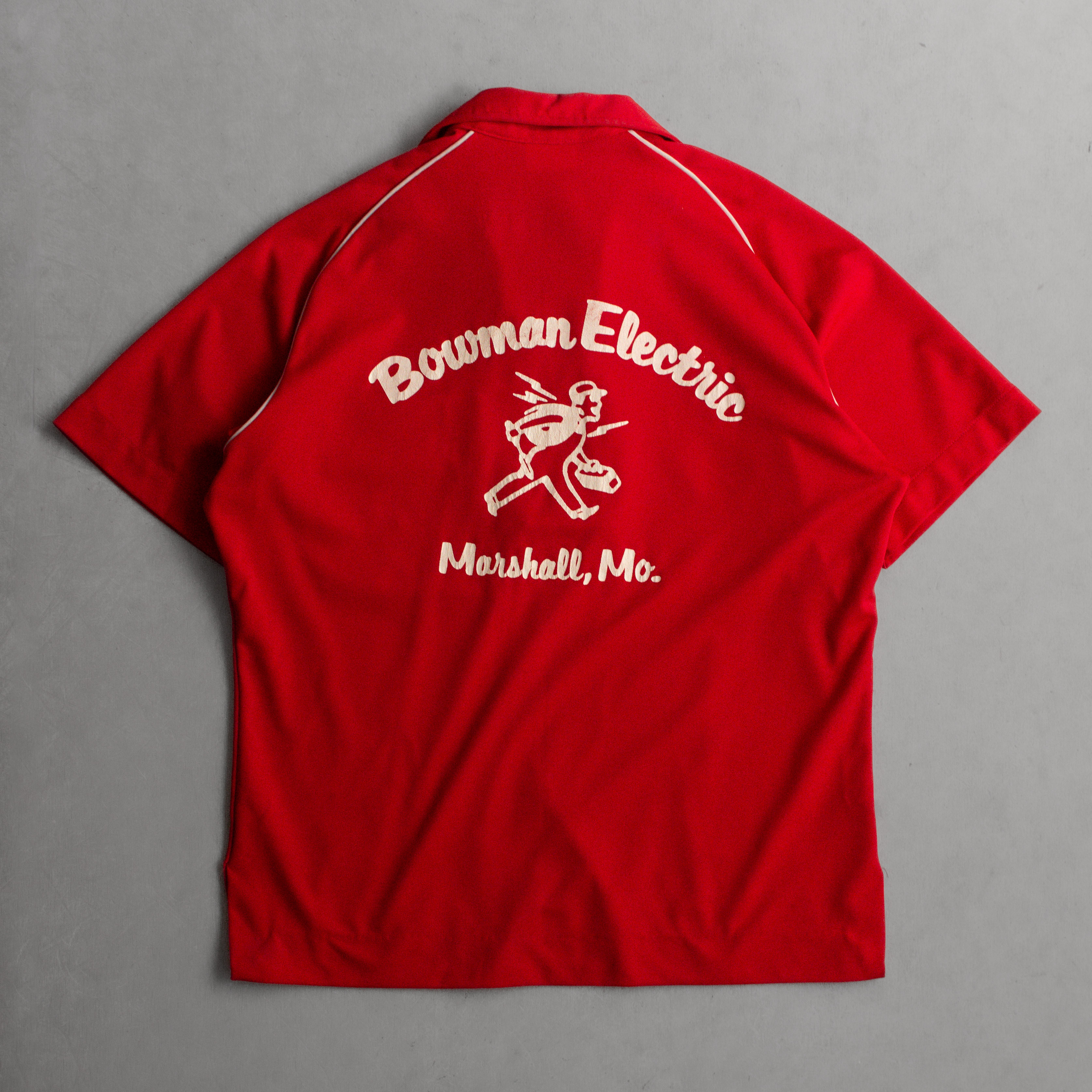 70S KING LOUIE BOWLING POLO SHIRT 美國製 紅色 短袖 保齡球 套頭衫 B
