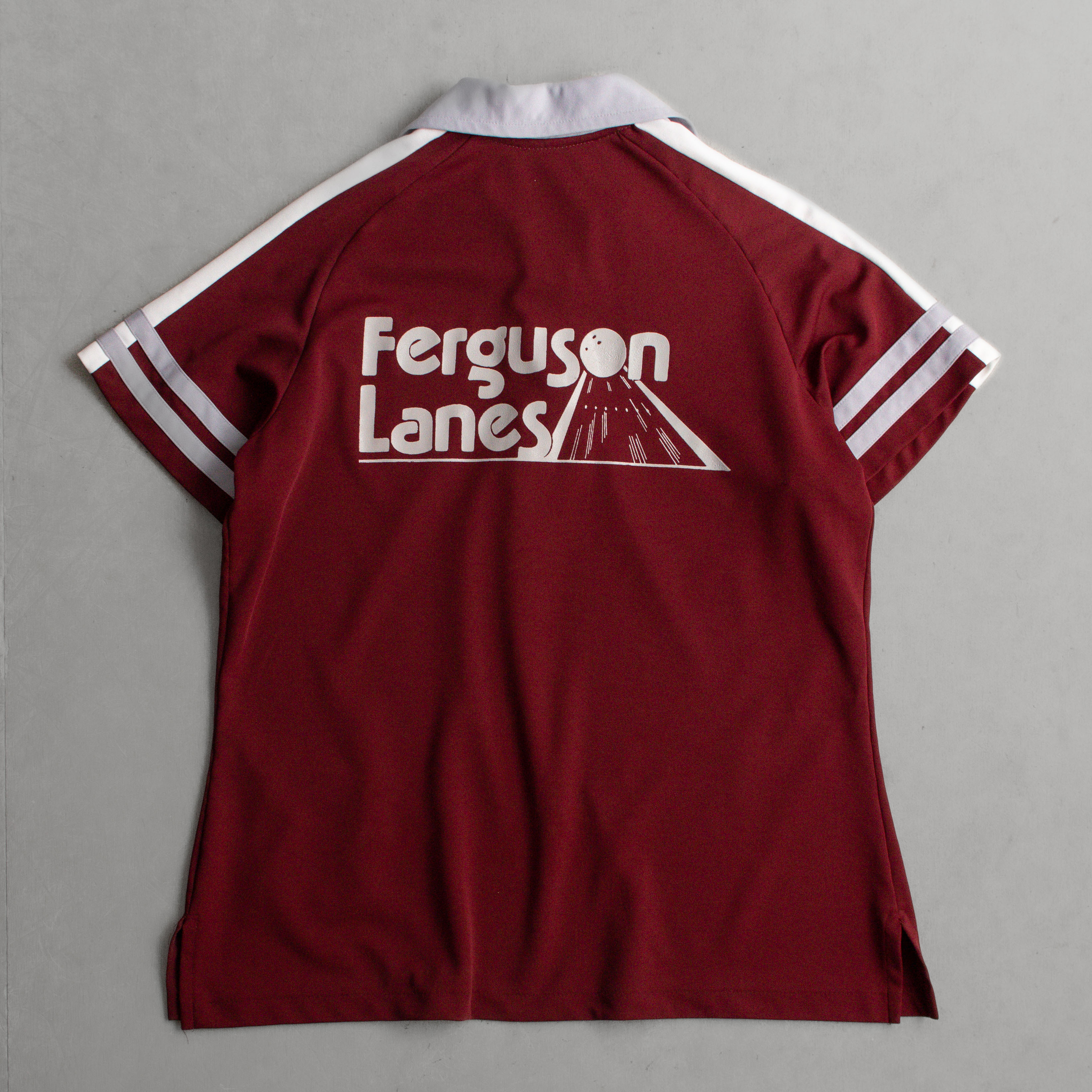 70S KING LOUIE BOWLING POLO SHIRT 美國製 酒紅色 短袖 保齡球 套頭衫