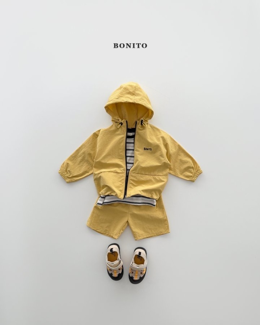 Bonito 防風連帽外套套裝 / 3色