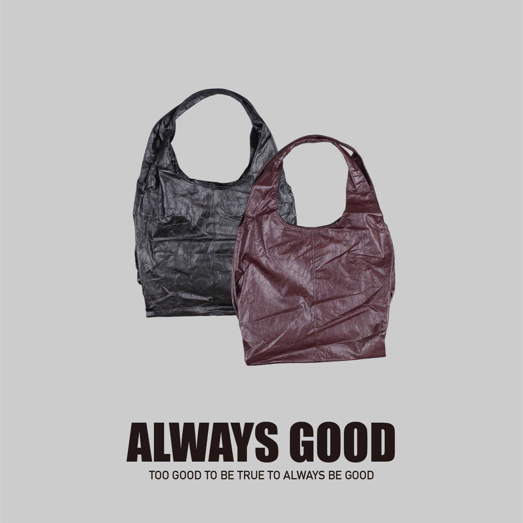 『Always_Good』做舊 皮革 單肩包 托特包