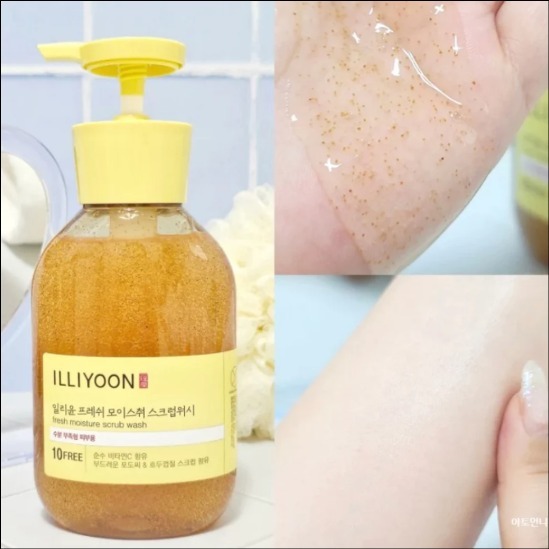 260424 Illiyoon 清爽保濕柚子2合1身體磨砂沐浴露400ml X 2支