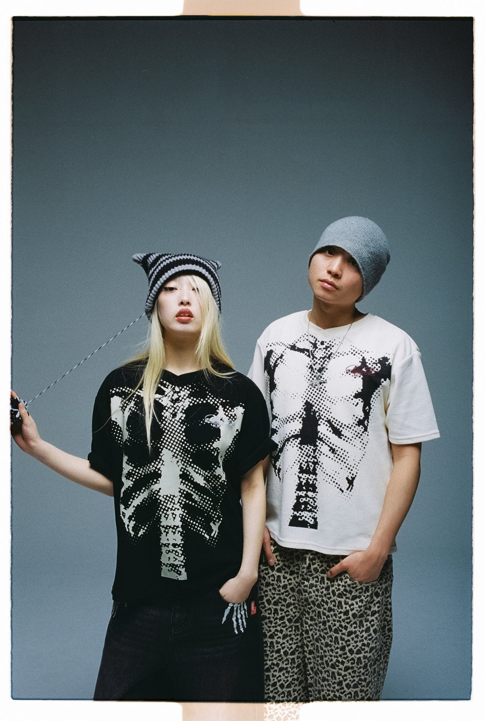 2026SS 9090 Dot Bone Thermal Henley Neck Tee 華夫格 骨頭 短T 現貨 NN2227