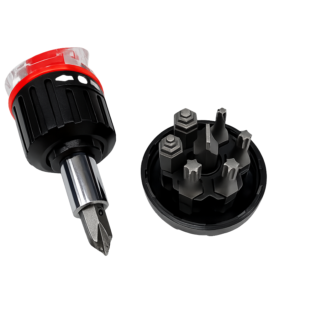 KLRYMOR｜22合1多功能 棘輪螺絲起子組 磁吸S2合金鋼批頭 短柄省力手工具 居家 維修必備