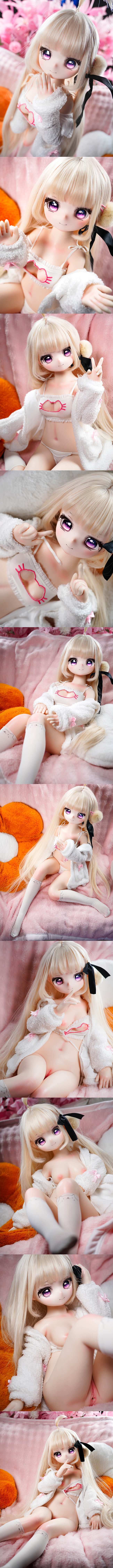 魔物姬娃娃 85cm 小胸 呆咪 搪膠頭+矽膠身體 mwgirl acg cartoon anime silicone sex doll