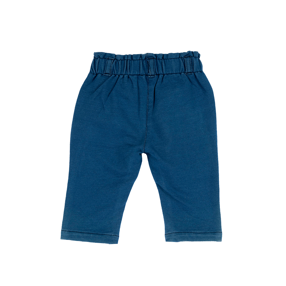 航海故事-滿版花朵刺繡牛仔長褲