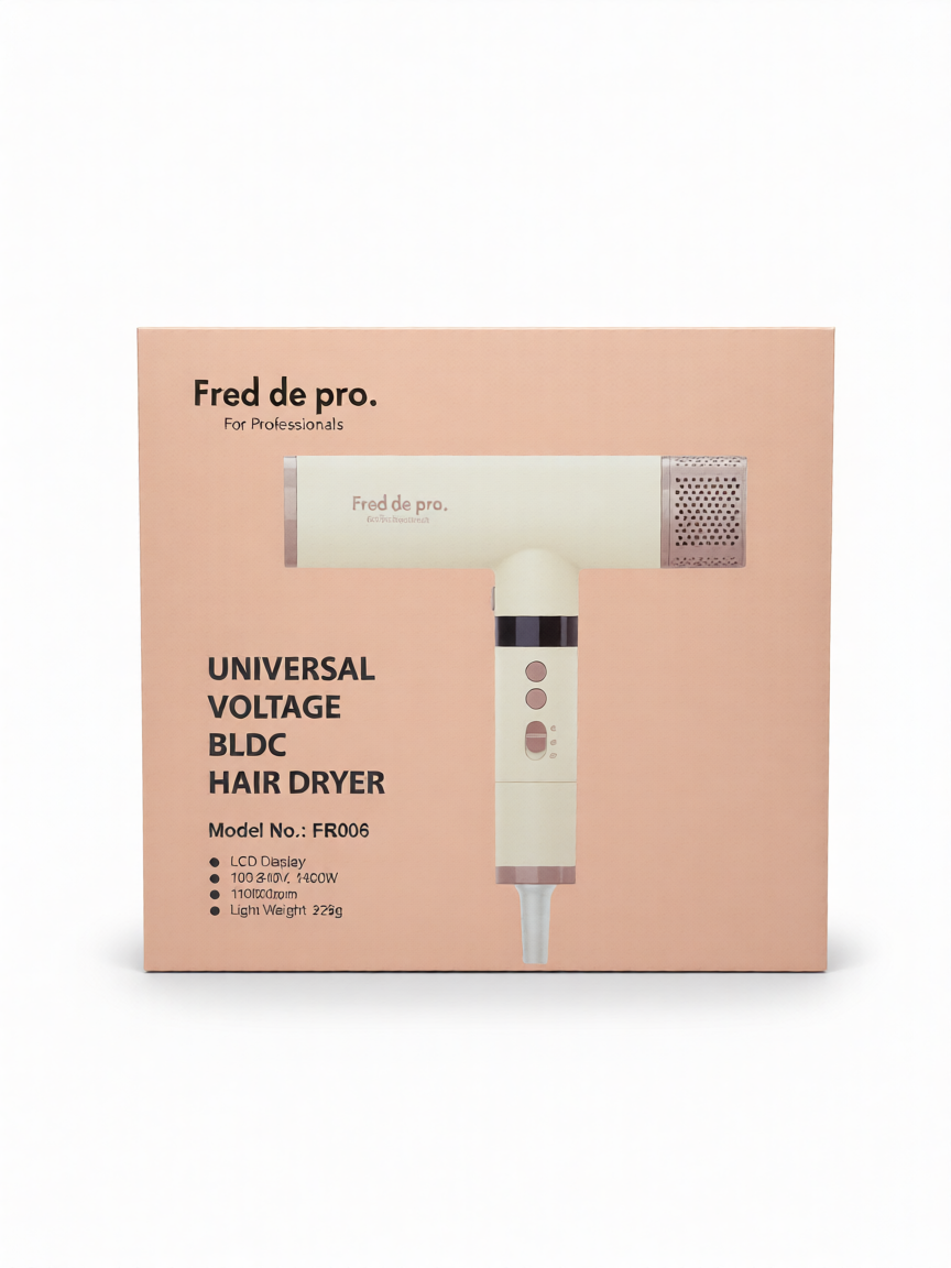 Fred de pro. 國際電壓 BLDC 高效能專業造型風筒
