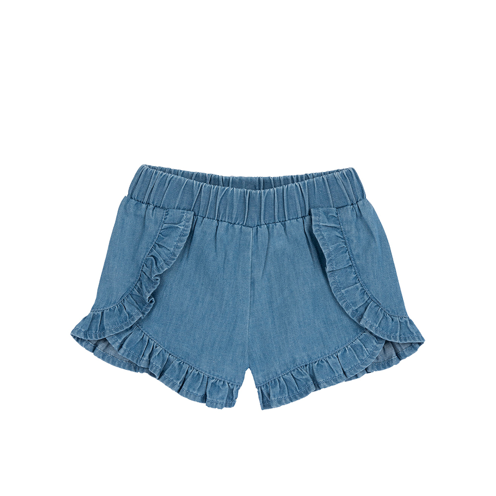 航海故事-荷葉裝飾牛仔短褲