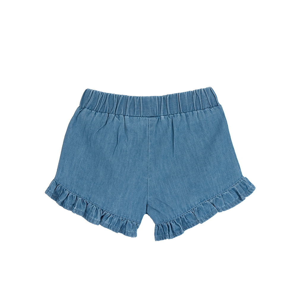 航海故事-荷葉裝飾牛仔短褲