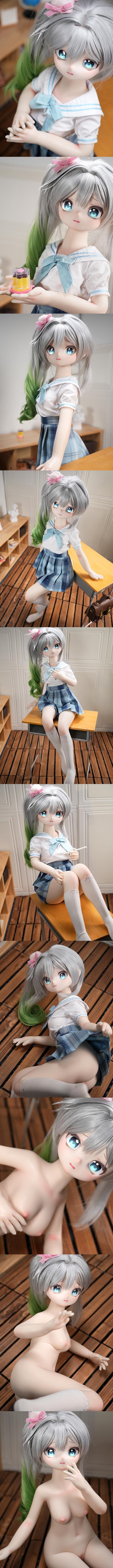 魔物姬娃娃 85cm 小胸 小草 搪膠頭+矽膠身體 mwgirl acg cartoon anime silicone sex doll