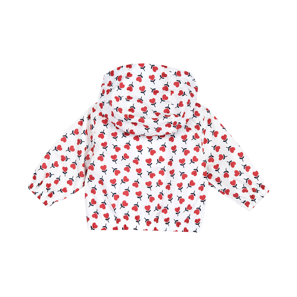 航海故事-滿版花朵帽防風外套 C