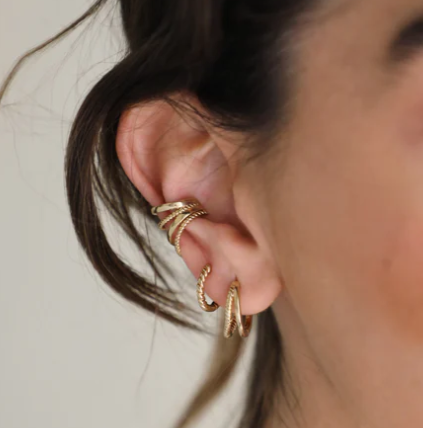 1WK0414-130 [WAEKURA] Earrings Aden Gold #WAEBOU04143000P (A-LX-E)