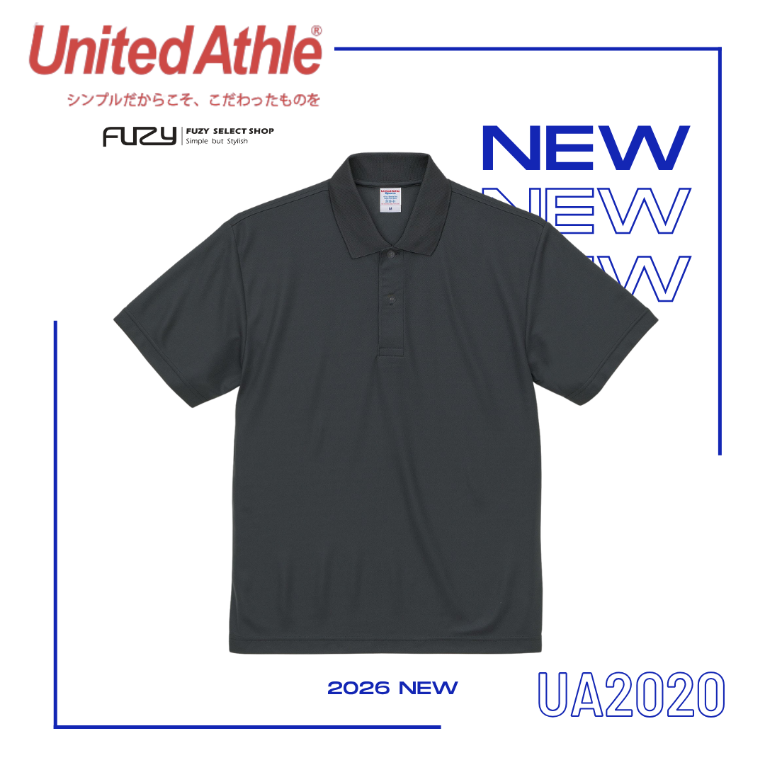 日本 United Athle 吸濕排汗 網眼 POLO衫 絲綢觸感 4.7oz  - UA2020